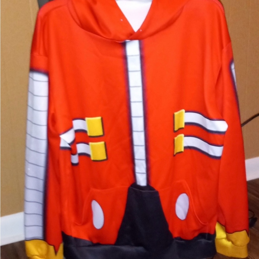 Men's Red and Yellow Superhero Hoodie